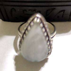 925 Sterling Silver Moonstone Ring